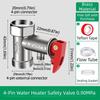 Brass Construction Pressure Reducing Valve Water Heater Valve  Closed Water Systems