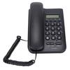 Semi Hands Free Dial Corded Phone Caller ID Wall Mounted Free Battery Wired TelephoneBlack