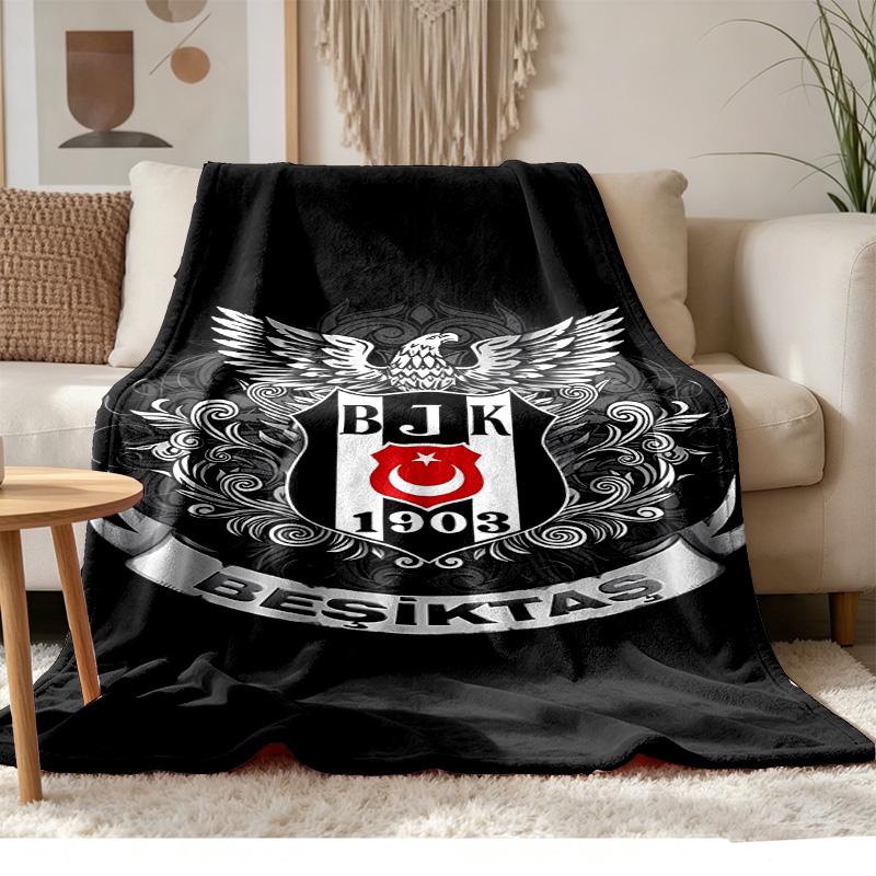 Besiktas JK Soft and comfortable flannel Suitable for sofas living rooms outdoor camping travel and also makes a great anniversary gift