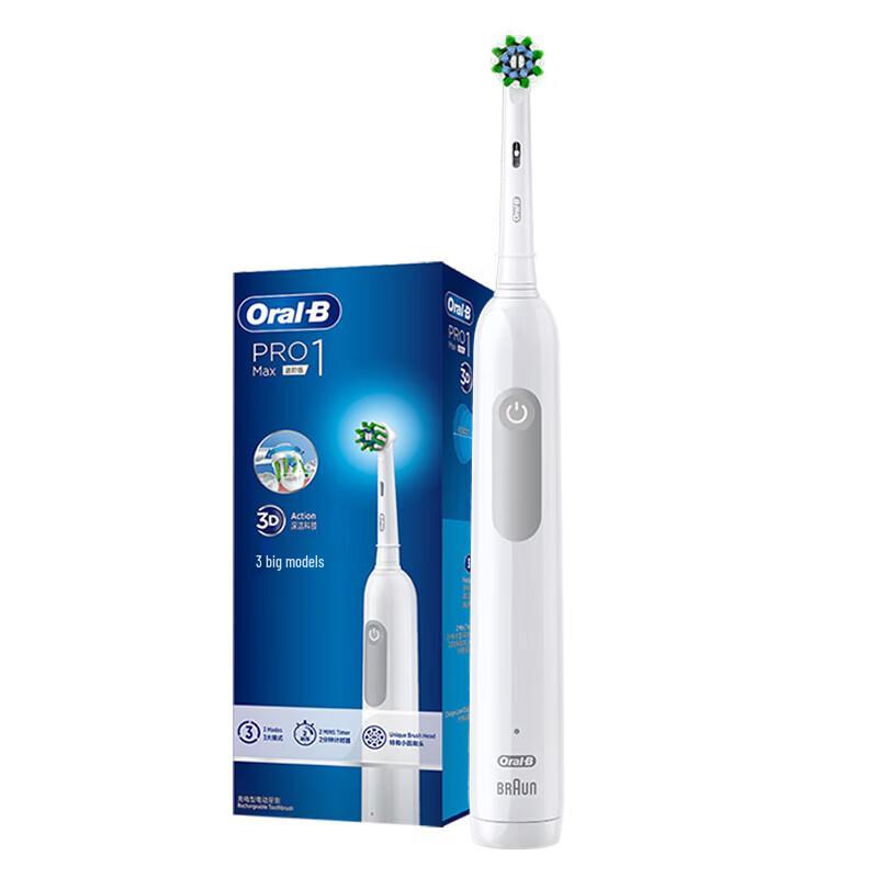 Oral-B Электрическая зубная щетка Pro1 Max, штепсель CN (адаптер в комплекте)