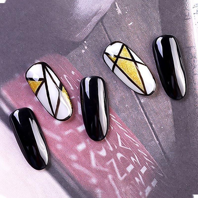 3 шт./компл., прозрачная ручка для дизайна ногтей, полосатая линия, кисть для рисования, акриловый узор, ручка для рисования своими руками, инструмент для маникюра