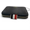 Pristine THOM BROWNE Coin case Zip Around Wallet Pebble Grain Dark navy leather Used