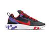 Женские кроссовки Nike React Element 55 Черный Университетский Красный (Женский) Черный/Университетский красный/Фиолетовый/