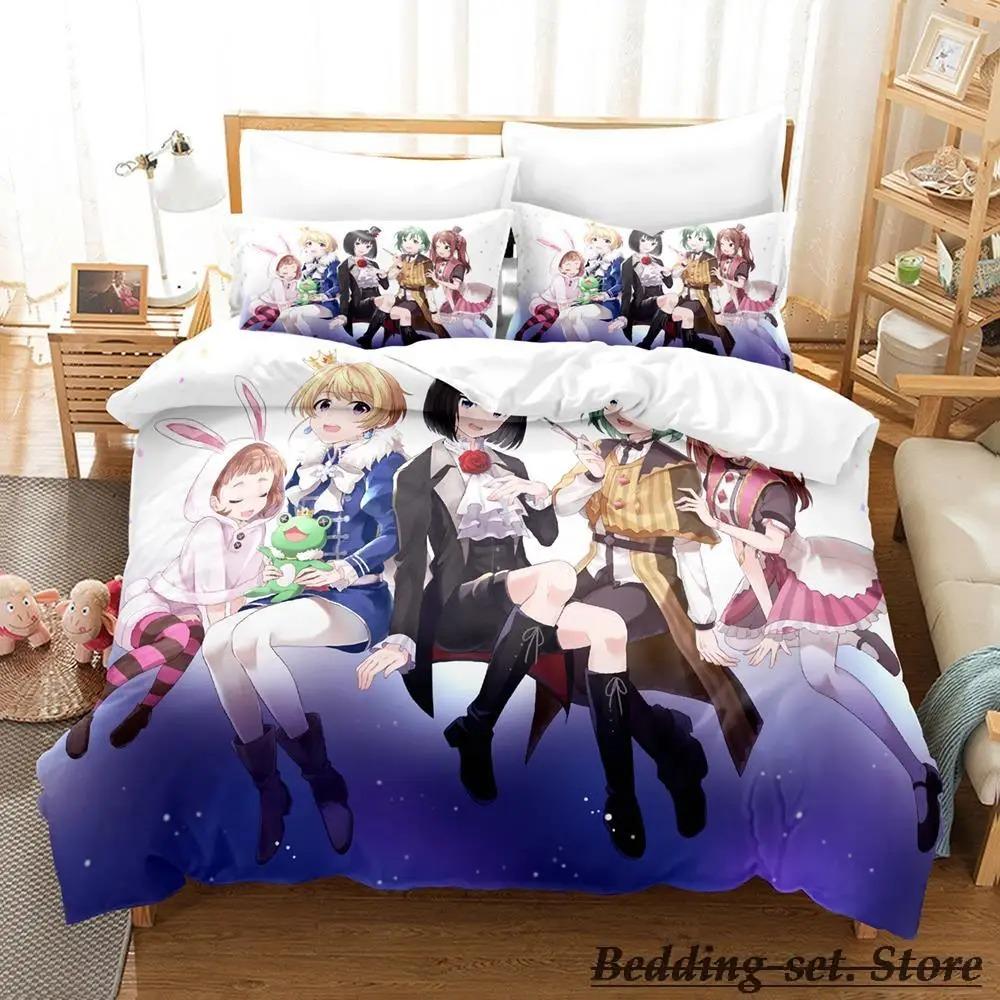 THE iDOLM@STER SideM Комплект постельного белья Односпальный Полуторный Двуспальный Евро Маки Размер Постельное белье для взрослых и детей Комплекты с пододеяльником Аниме Постельные принадлежности