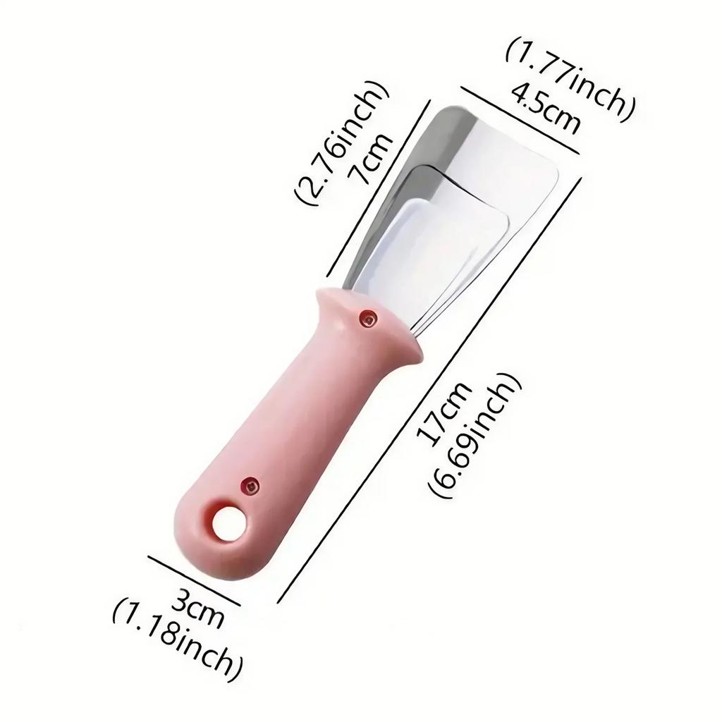 Stainless Steel Deicing Shovel Scraper Ice Remover Tool Kitchen Gadget Freezer Scraper Scraping Tool for Home