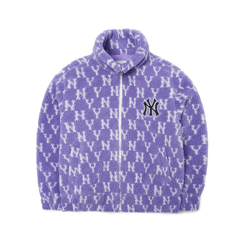 New MLB New York Yankees Velvet Jackets Unisex Purple 3AFDM0126-50LDS