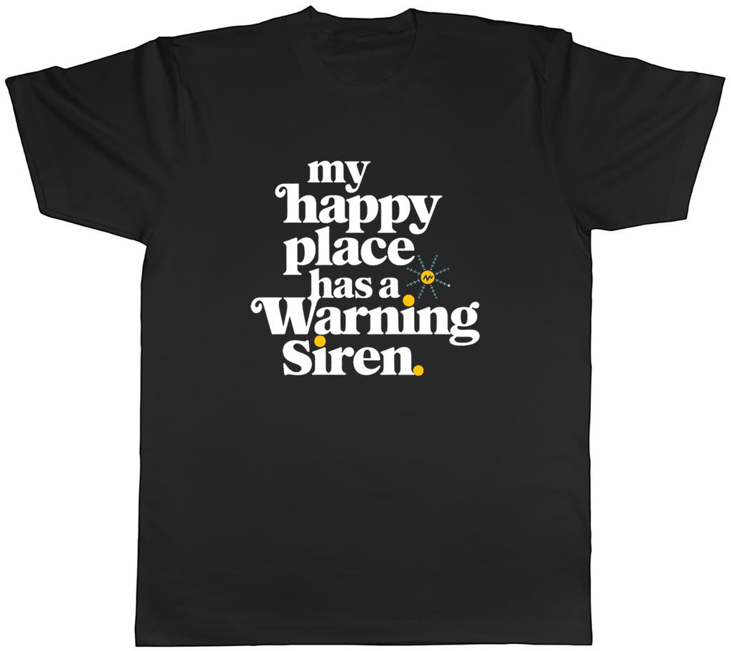 STORM CHASER MY HAPPY PLACE HAS A WARNING SIGN UnisexS TSHIRT TEE GIFT TOP