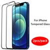 2 шт. полное покрытие защитное закаленное стекло для Apple iPhone 14 11 12 13 Pro Max XS XR 12 мини-защитная пленка для экрана iPhone 7 8 14 Plus стекло