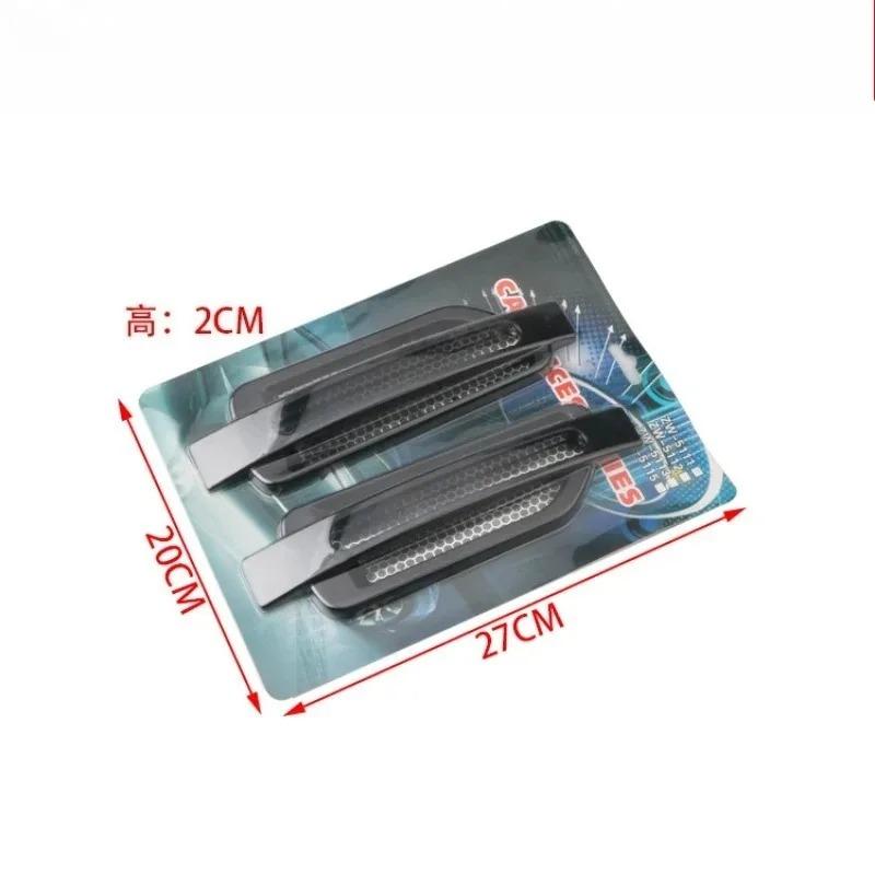 Super For Car Cover Intake Grille Pip 1pair Car Fender Air Flow Spoiler Stickers Side Vent 3D Shark Decal Decoration Gills Trim