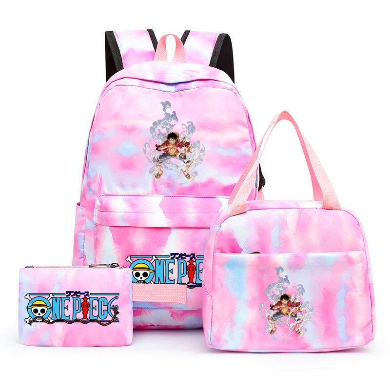 3 шт./компл. аниме цельный рюкзак с ланч-боксом пенал для школьников рюкзак для мальчиков и девочек мужчин и женщин дорожная сумка Mochila Rucksak