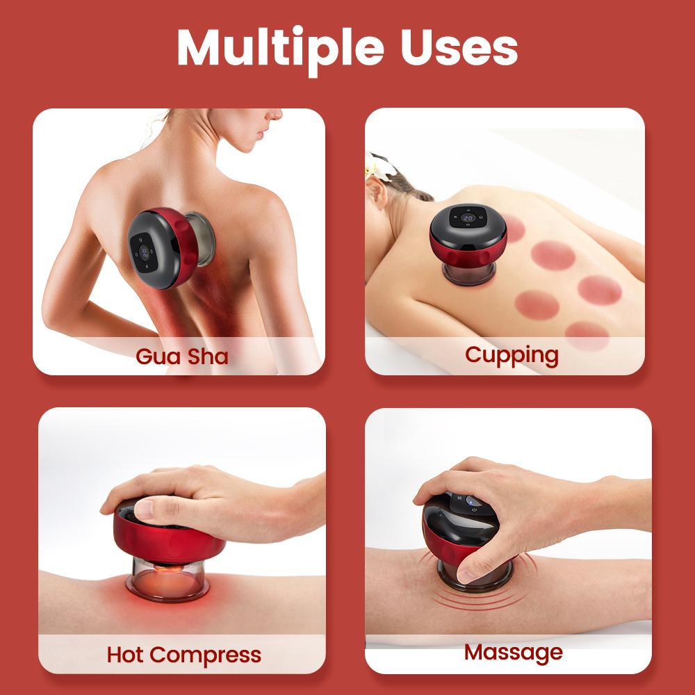 Electric Vacuum Cupping Massage Body Cups Anti-Cellulite Therapy Massager for Body Electric Guasha Scraping Fat Burning Slimming