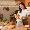 Новые многоразовые восковые мешки для хлеба Хлопчатобумажная ткань с восковым покрытием Мешки для хранения хлеба Застежка-замок 43*33 см Мешок для закваски Для использования в морозильной камере