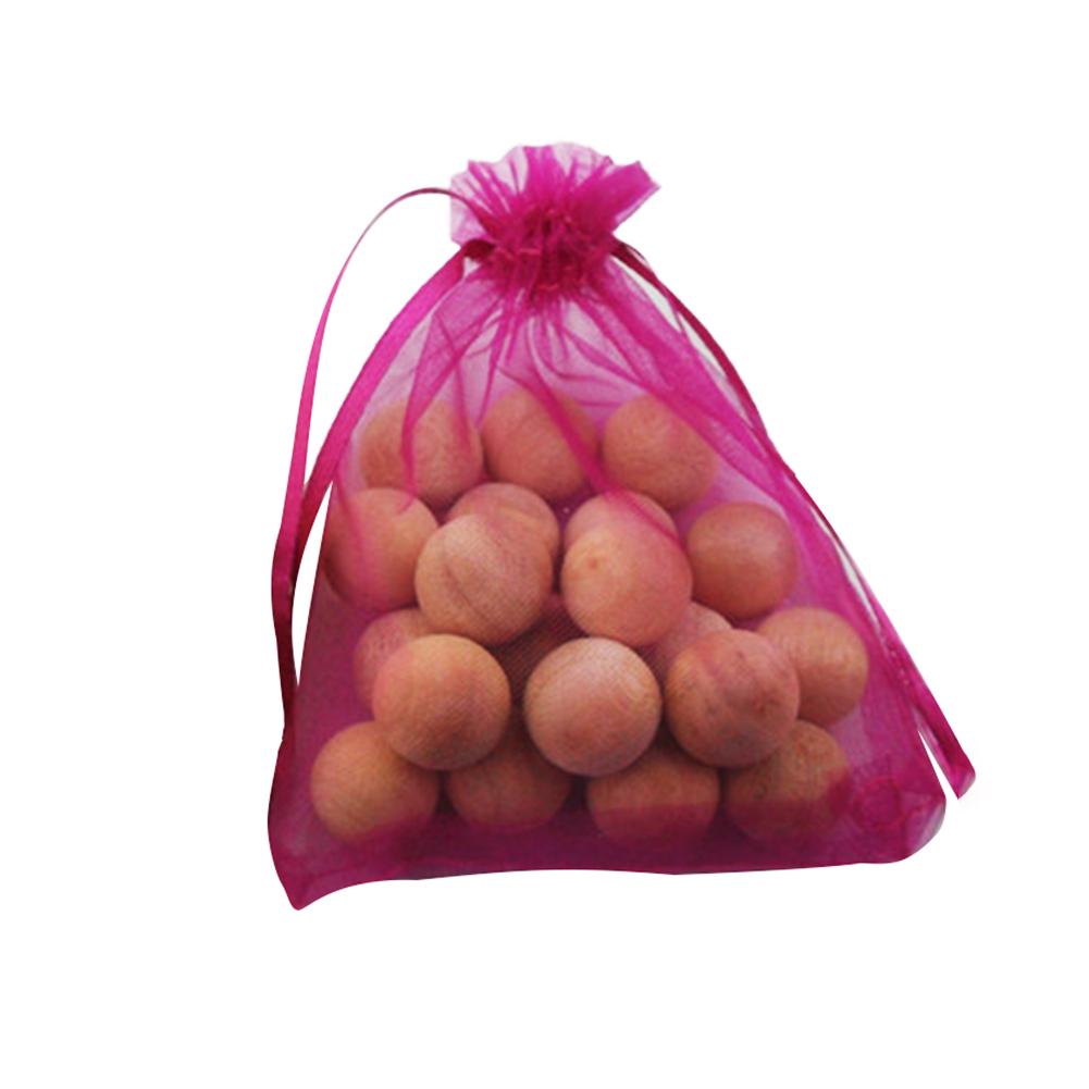 20 штук камфорных шариков для ящиков в разноцветных мешочках из органзы - средство от моли и освежитель