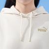 Puma Спортивная женская толстовка с вышитым логотипом и капюшоном, повседневная, с длинным рукавом, белая 680146-87