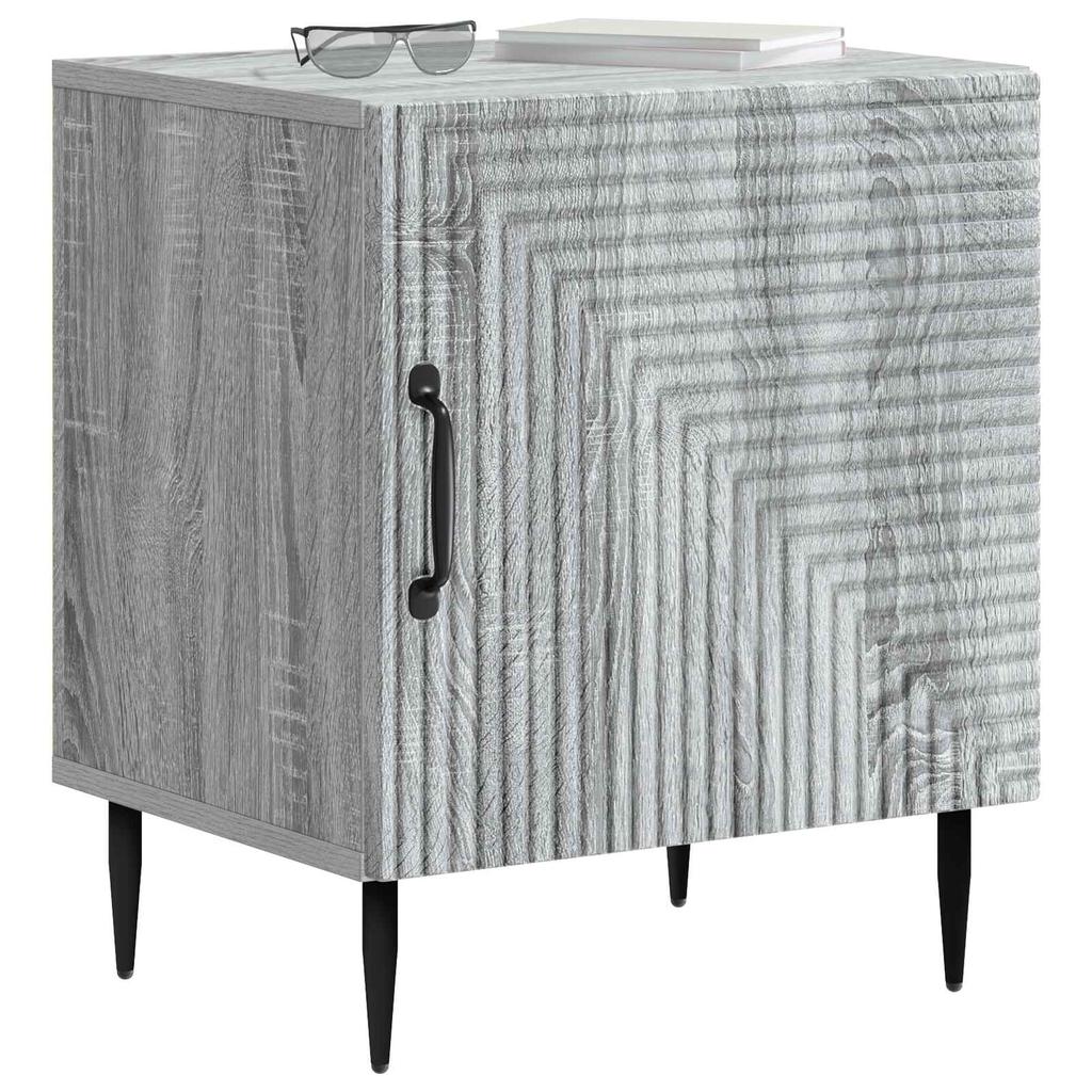 Nightstand Grey Sonoma 43 x 34.5 x 50 cm Engineered Wood