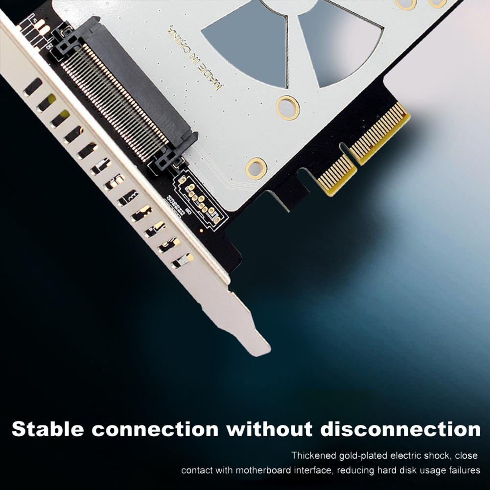 Адаптер SFF-8639 для слота PCIe X4/X8/X16 Карта расширения PCI-E Райзер-карта 4000 МБ/с Поддержка PCI-E GEN3 U.2 NVME SSD