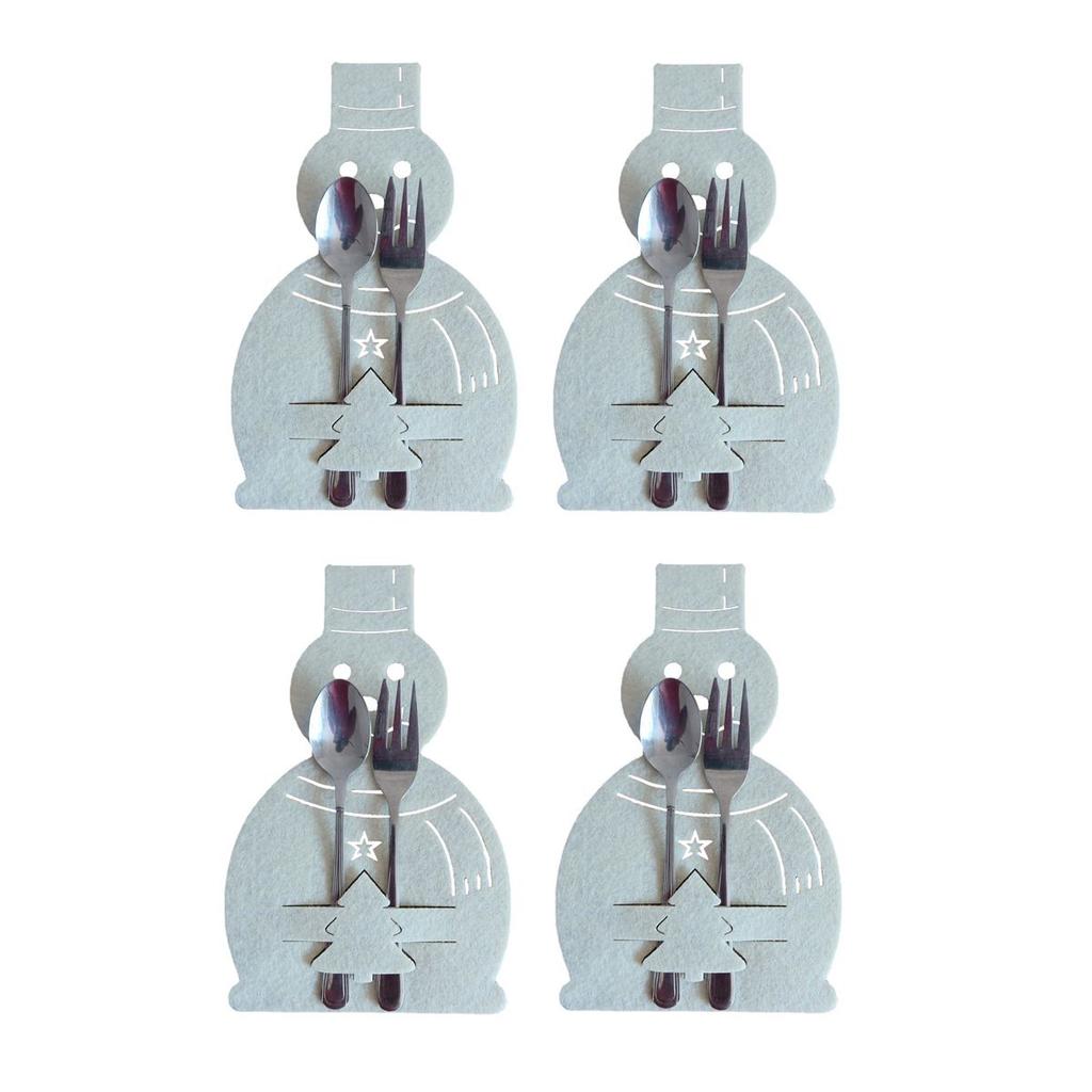 Карманная сумка для столовых приборов для рождественской елки, украшения для стола, органайзер для посуды, рождественский нож, держатель для вилки