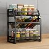 2 Tier Drawer Storage Sliding Cabinet Basket Pull Out Organizer Drawer Ideal Countertop Pantry Under The Sink Desktop Storage