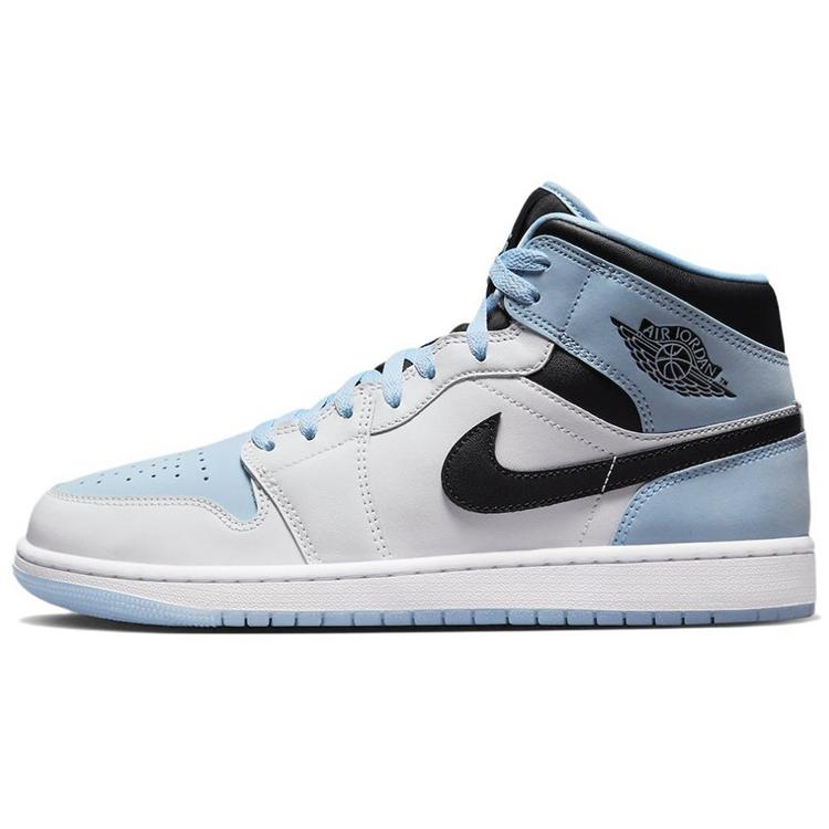 Jordan Кроссовки Air Jordan 1 Mid Skateboard Мужские Черно-Бело-Синие DV1308-104(Команда-А)-Случайные упаковочные пакеты