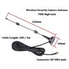 2.4G Magnetic Security Camera Antenna Extender, 10ft 7dBi CCTV Wireless WiFi SMA Male Extension Cable