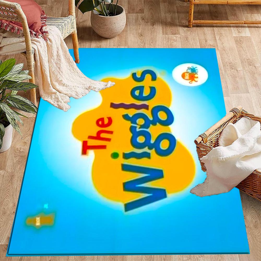 The Wiggles Singing Show Themed Anti-Slip Rugs - Polyester Home Decor, Suitable for Bedrooms, Living Rooms, Doorways, Studios, and Decorations