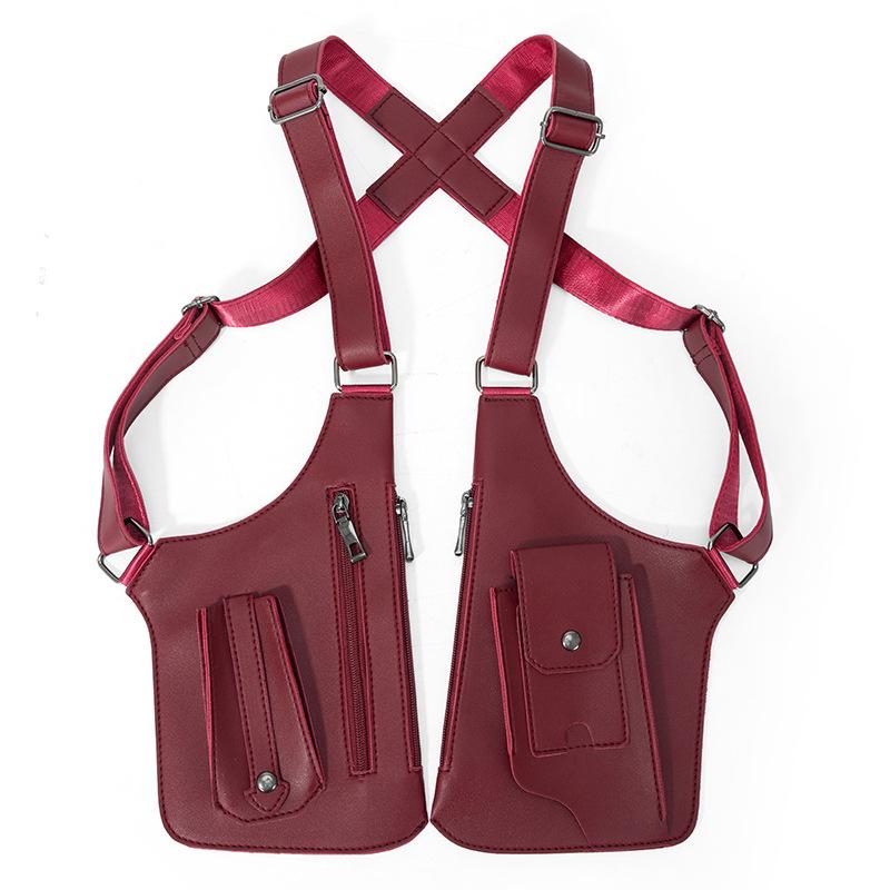 Мужская и женская ретро-сумка-жилет через плечо – многофункциональная подмышечная сумка-слинг для телефона и использования на открытом воздухе