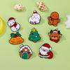 Christmas Theme Cartoon Brooch, SantaClaus/Snowman/Gingerbread Man Brooch Metal Brooch Clothing Accessories