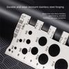 Space Saving Thread Checker Silver Gauge Ruler Durable Measurement Tool  Industry Use