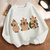 Children's Fashion Capibara Hoodies for Autumn and Winter, Loose Long-sleeved Hoodies for Boys and Girls
