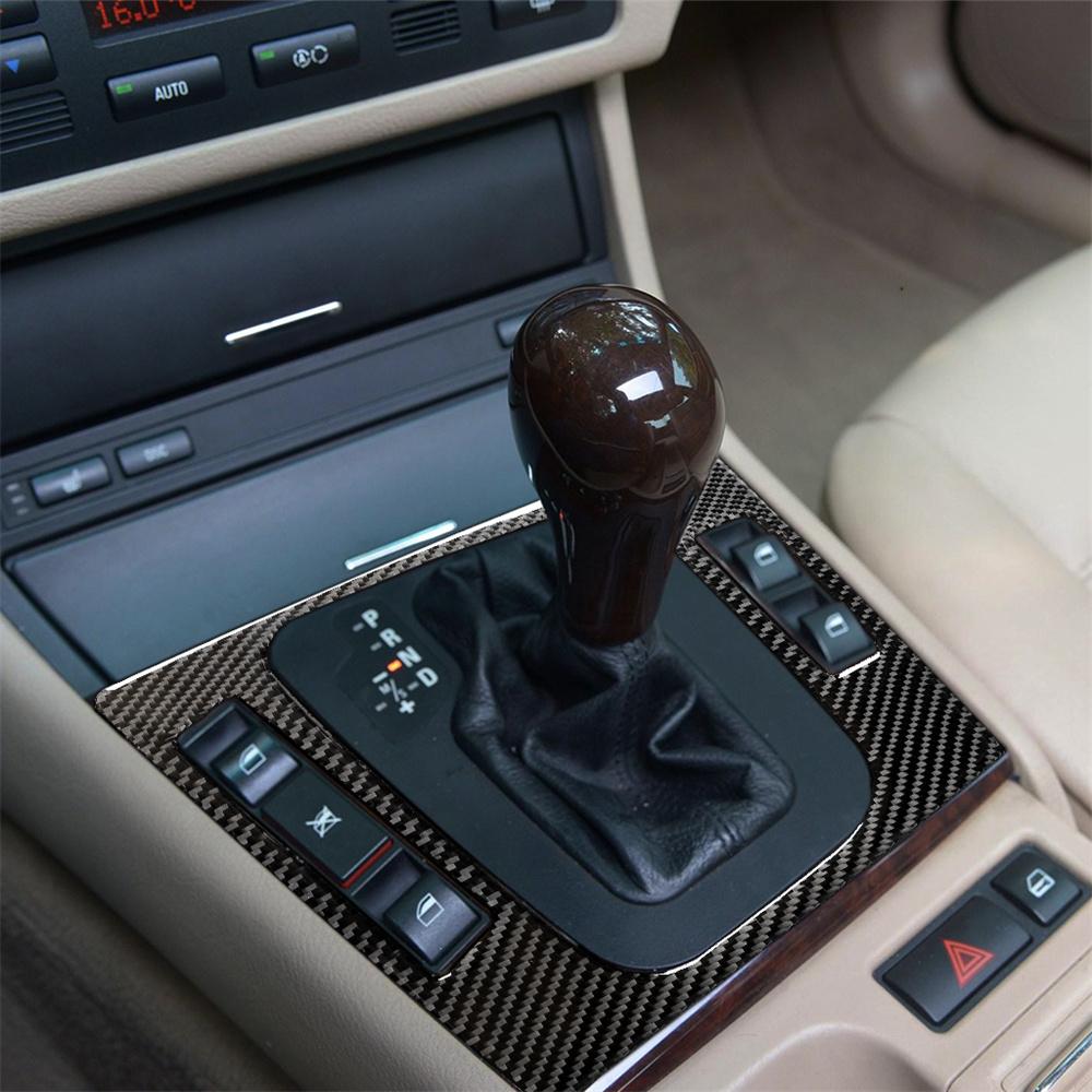 Накладка на панель переключения передач из углеродного волокна для BMW 3 серии M3 E46 98-05, только для левого руля