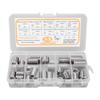 33PCS M8x1.25 Threaded Insert Assortment Kit Stainless Steel Thread Reducer Nut Repair Sleeves