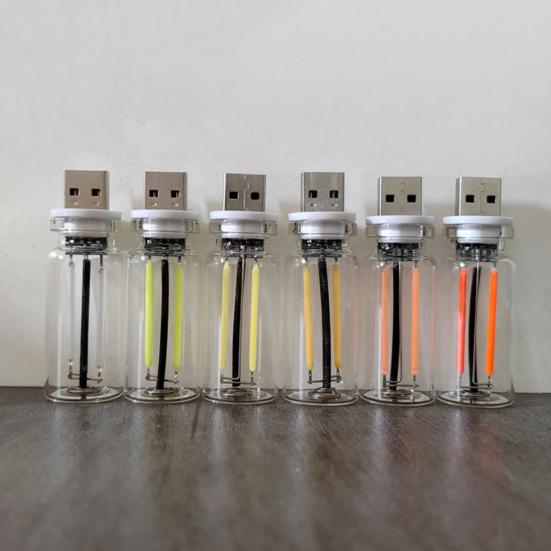 Ночник с многоцветным освещением и сенсорным диммированием, питание от USB, портативный, ретро-дизайн с нитью накаливания, мягкий светодиодный свет для спальни, рабочего стола, комнаты для киберспорта