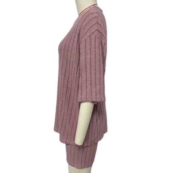 Женский летний спортивный костюм из 2 предметов с круглым вырезом и короткими рукавами, тонкий топ в американском стиле, шорты с высокой талией, спортивный костюм, летняя одежда для йоги