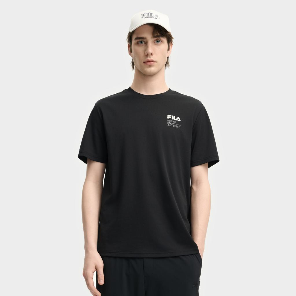 New FILA HERITAGE T Shirt Men's Jet Black F11M538121FBK