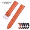 12-24mm Genuine Leather Watchband- Crocodile Leather Watch StrapRound Pattern Male and Female Substitutes Universal for All Brands