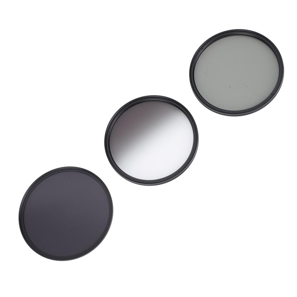 3 In 1 Camera Filter Kit ND8 CPL GND Filter Set Replacement Neutral Density Filter Circular