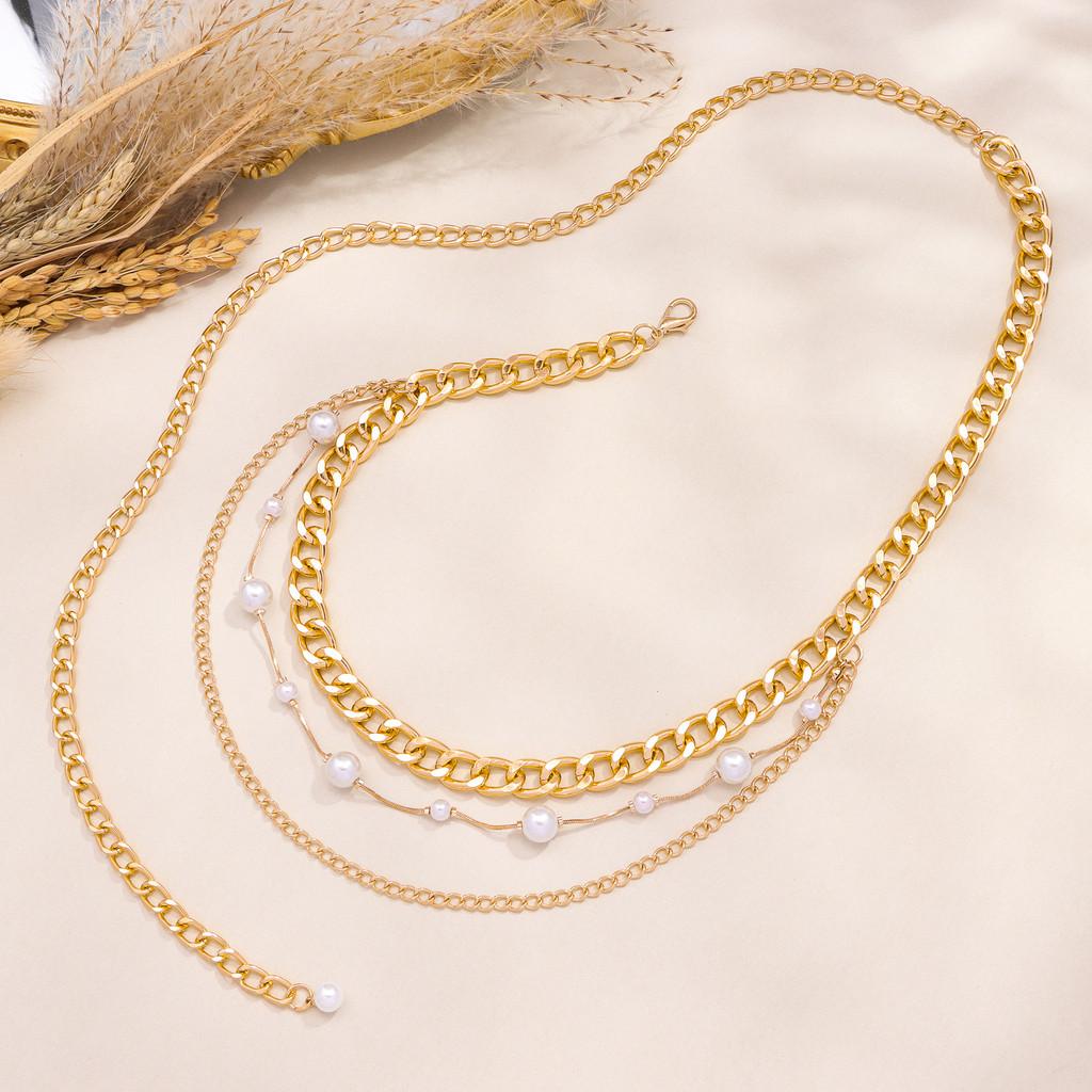Fashion Multilayer Metal Body Chain For Women With Lobster Clasp Summer Accessory