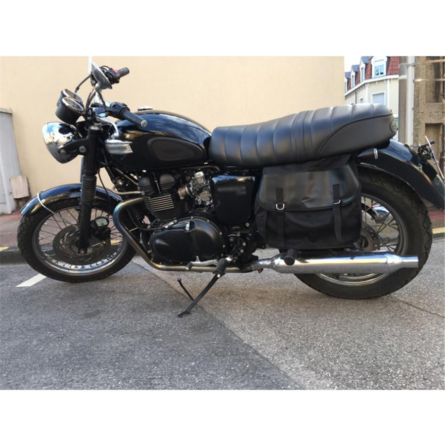 Сумки-седла для мотоцикла, чехол для хранения хвоста, черный багажник для Honda Suzuki Kawasaki