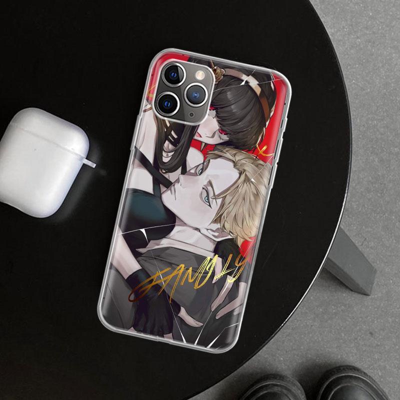 Чехол для телефона Аня из аниме Семья шпиона для iPhone 11 12 13 Mini 14 15 Plus 16 Pro Max 17 Air 7 8 + SE Арт Индивидуальные Fundas 11