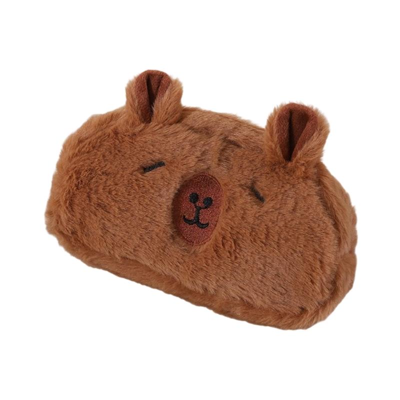 Animal Pencil Case Large Compartment Pen Pouches Portable Makeup Organiser Bag For School Office Travel Essential