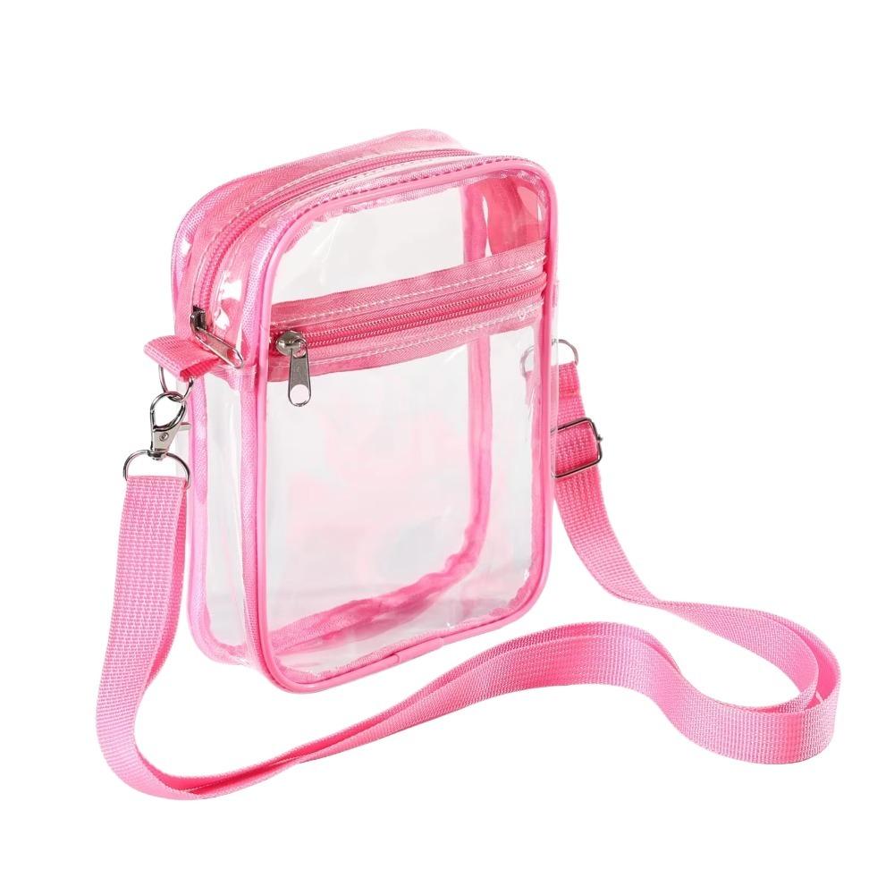 Adjustable Shoulder Strap Crossbody Bag Large Capacity Transparent Messenger Bag Travel