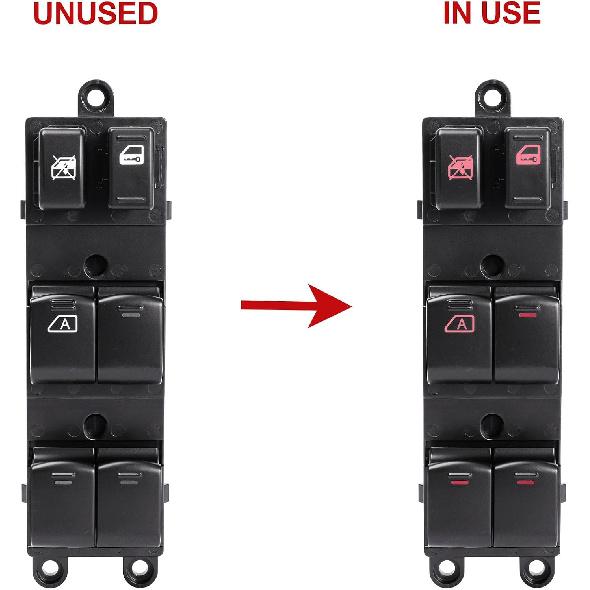 25401-ZJ60A Driver Side Master Power Window Switch for Nissan Sentra 08-12 | Replacement for Nissan Sentra 2008 2009 2010 2011 2012, Replace#