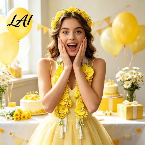 Decorative Strap for Crafts Flower Graduation Leis Artificial Floral Satin Ribbon Grad Stole Senior Tropical Shop Packaging Supplies Leis