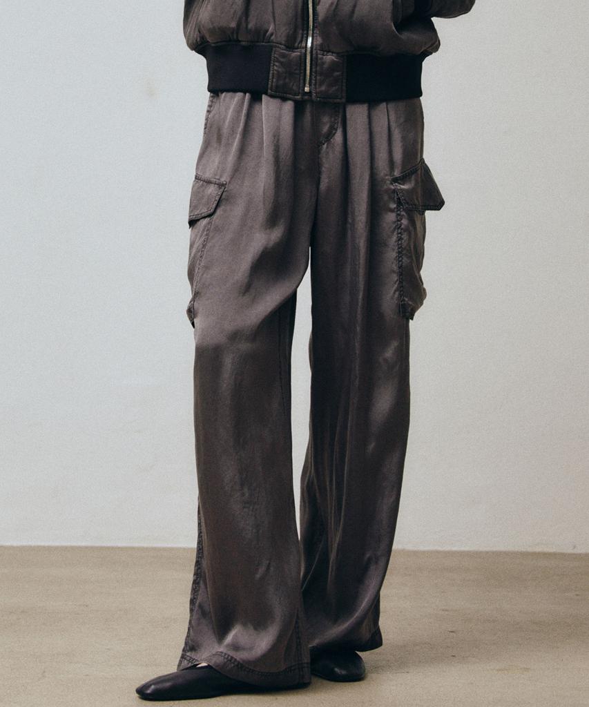 VIS A VIS Pigment Washed Cargo Pants (D.K Gray)