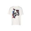 SS23 Geometric Pattern Printed Crew Neck Short Sleeve T-Shirt Men Tops White IL1789