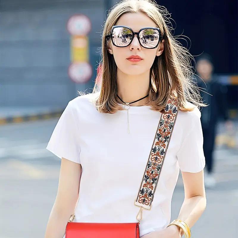 Регулируемый цветной холщовый ремешок для сумки - Широкий, Нескользящий Наплечный Запасной для женских сумок