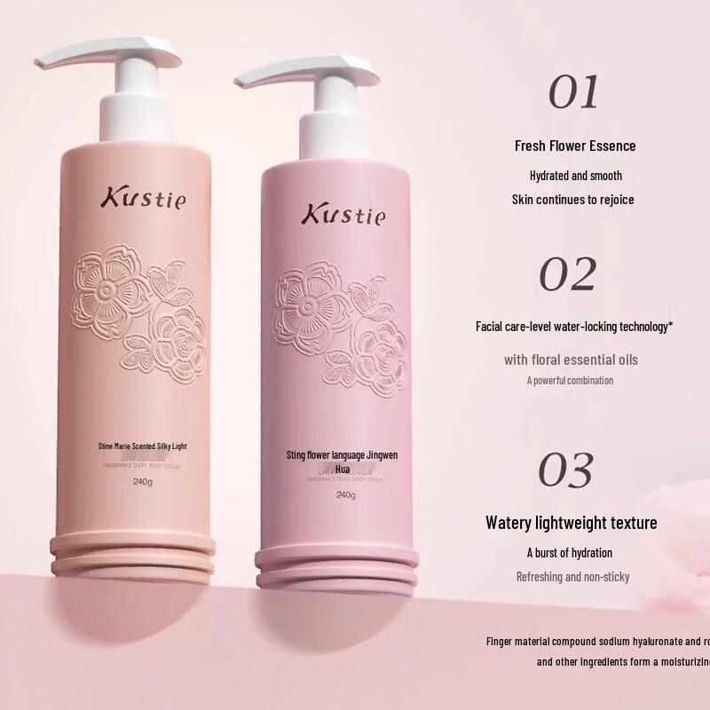 Kustie Tulip & Rose Body Care Set