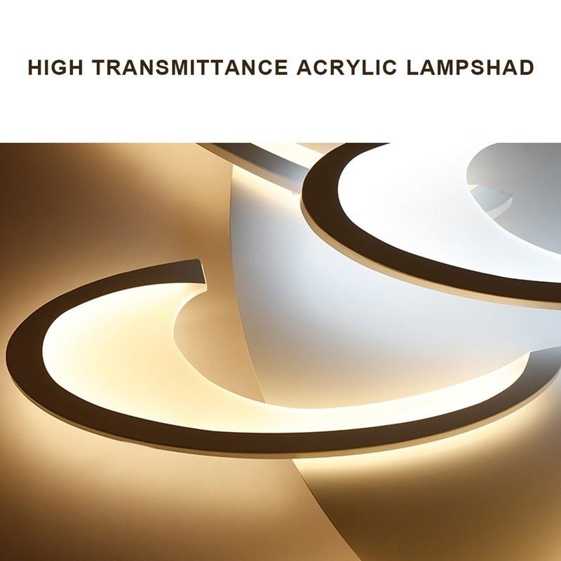 3/6 головки современный акриловый потолочный светильник светодиодные люстры лампа для гостиной спальни домашнее освещение прохладный/теплый белый с регулируемой яркостью