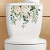 1pc Plant Toilet Sticker, Fresh Flowers Decals, Removable Waterproof Stickers, Vinyl Sticker, Suitable For Decorating Toilets An