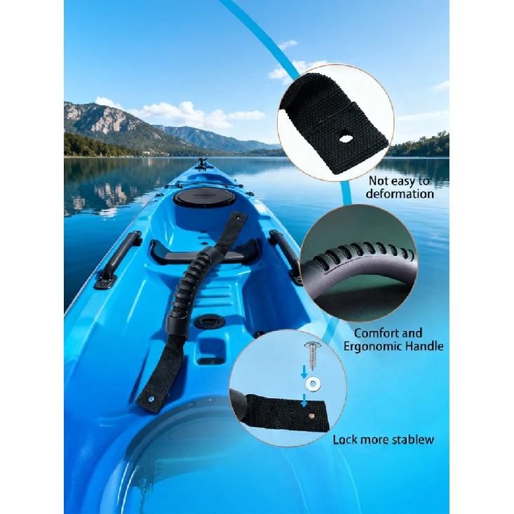 4 Pack Kayak Carry Handles for Ocean Perception Water Outdoor Sport Canoe Boat Kayak with Screws